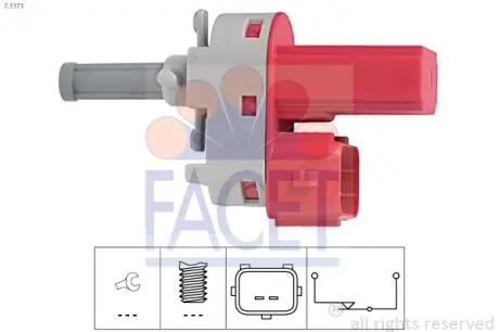 71171 Вмикач сигналу стоп FACET підбір по vin на Brocar