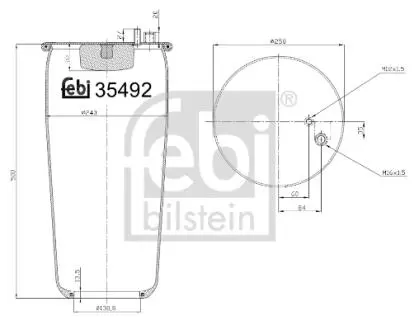 35492 Подушка амортизуюча FEBI BILSTEIN подбор по vin на Brocar