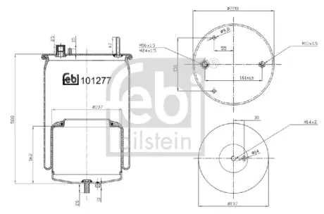 101277 Подушка амортизуюча FEBI BILSTEIN подбор по vin на Brocar