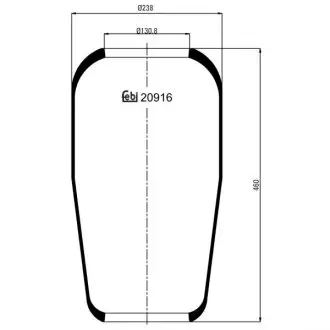 20916 Подушка амортизуюча FEBI BILSTEIN подбор по vin на Brocar
