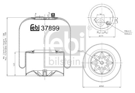 37899 Подушка амортизуюча FEBI BILSTEIN подбор по vin на Brocar