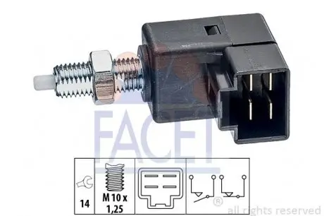 71294 Вмикач сигналу стоп FACET підбір по vin на Brocar