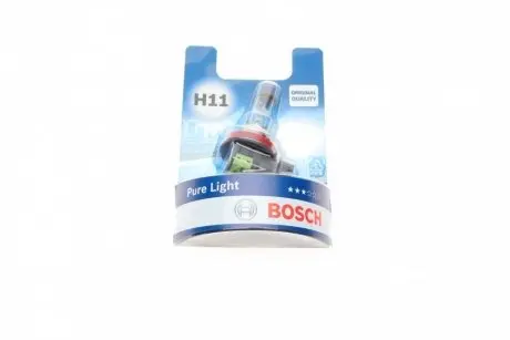 1987301339 Автолампа H11 12V 55W PGJ19-2 Pure Light BOSCH подбор по vin на Brocar