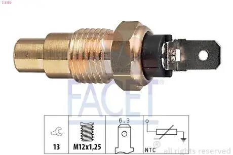 73159 Датчик температуры FACET подбор по vin на Brocar