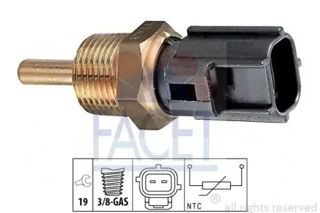 73230 Датчик температуры Mitsubishi ASX/Colt/Galant/L200/Lancer/Outlander/Pajero 1.0-3.8 91- FACET подбор по vin на Brocar