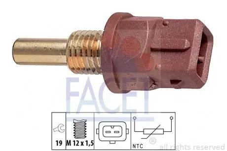 73248 Датчик температуры FACET подбор по vin на Brocar