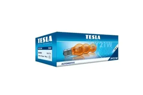 B52302 Автолампа Tesla b52302 Standard PY21W BAU15s 21 W оранжевая TESLA підбір по vin на Brocar