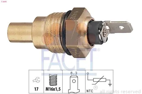 73041 Датчик температуры FACET підбір по vin на Brocar