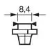 1987302236 Автолампа 12V 2W BX8.4d BOSCH підбір по vin на Brocar
