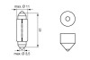 1987302825 Автолампа 12V 10W SV8.5-8 (11x41) BOSCH підбір по vin на Brocar