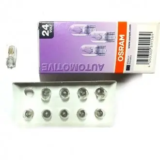 2845 Автолампа W5W 24V 5W W2.1x9.5d Standard (без цоколя) OSRAM підбір по vin на Brocar
