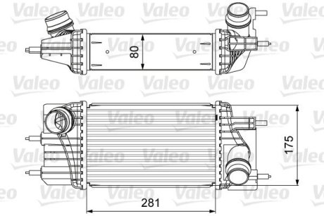 818666 Радіатор наддуву 818666 VALEO VALEO підбір по vin на Brocar