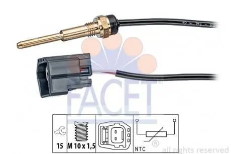 73289 Датчик температуры FACET подбор по vin на Brocar