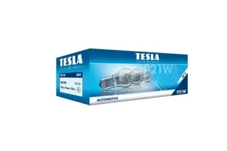 B52102 Автолампа Tesla b52102 Standard P21W BA15s 21 W прозора TESLA підбір по vin на Brocar