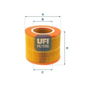 2735400 Повітряний фільтр UFI підбір по vin на Brocar