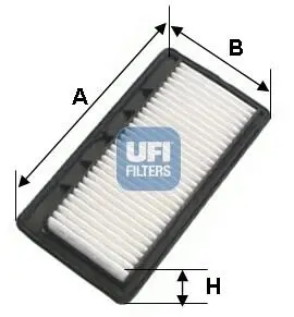 3053800 Воздушный фильтр UFI подбор по vin на Brocar