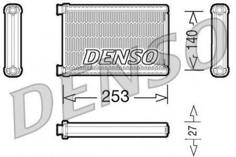 DRR05005 Радиатор отопителя Denso DENSO підбір по vin на Brocar