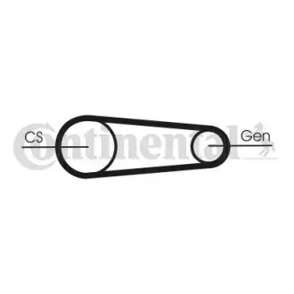 6PK831ELASTT1 Ремень генератора Ford Transit 2.0Di/TDCi 00- (-AC) CONTITECH підбір по vin на Brocar