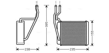 FD6329 Радіатор опалення AVA COOLING підбір по vin на Brocar