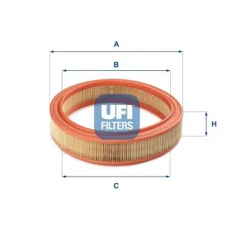 3003801 Воздушный фильтр UFI подбор по vin на Brocar