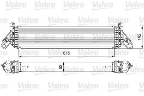 818630 Радіатор наддуву VALEO підбір по vin на Brocar
