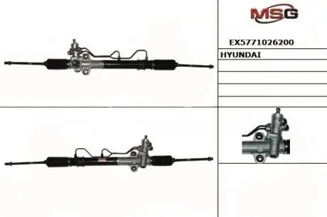 EX5771026200 Шт. Рульова рейка MANDO підбір по vin на Brocar