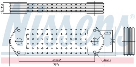 90715 Масляный радиатор NISSENS підбір по vin на Brocar