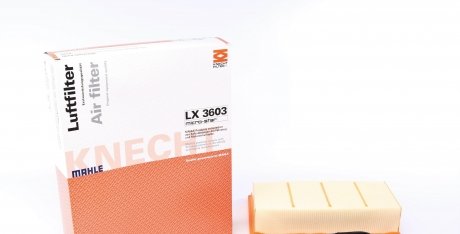 LX3603 Фильтр воздушный Iveco Daily 2.3JTD/3.0 11- (h=75mm) MAHLE / KNECHT підбір по vin на Brocar