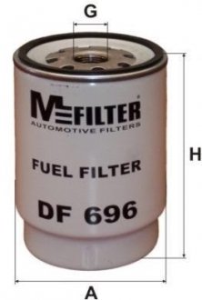 DF696 Топливный фильтр M-FILTER підбір по vin на Brocar