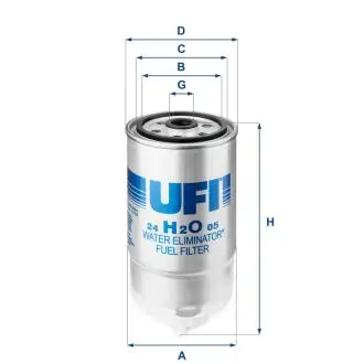 24H2O05 Топливный фильтр UFI подбор по vin на Brocar