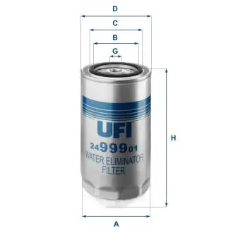 2499901 Топливный фильтр UFI підбір по vin на Brocar