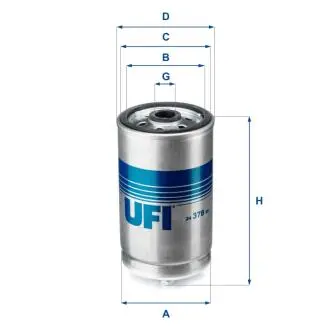 2437800 Паливний фільтр UFI підбір по vin на Brocar