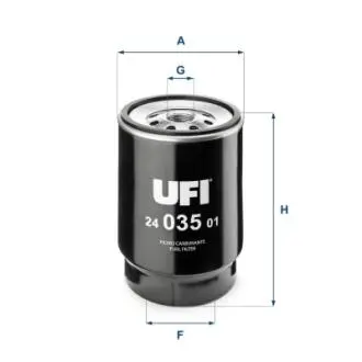 2403501 Топливный фильтр UFI підбір по vin на Brocar