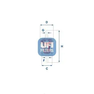 3102700 Паливний фільтр UFI підбір по vin на Brocar