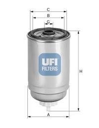 2443900 Топливный фильтр UFI подбор по vin на Brocar