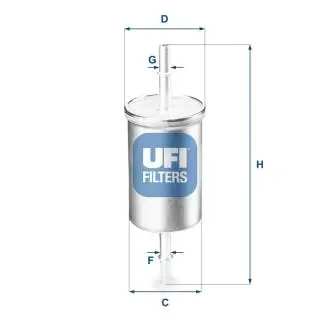 3176900 Топливный фильтр UFI подбор по vin на Brocar