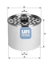 2436100 Топливный фильтр UFI підбір по vin на Brocar