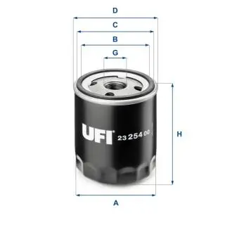 2325400 Масляный фильтр UFI подбор по vin на Brocar