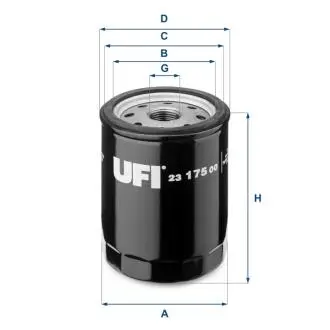 2317500 Масляний фільтр UFI підбір по vin на Brocar