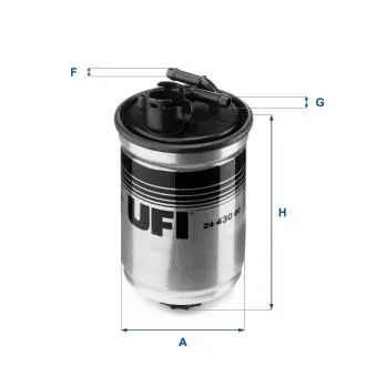 2443000 Паливний фільтр UFI підбір по vin на Brocar