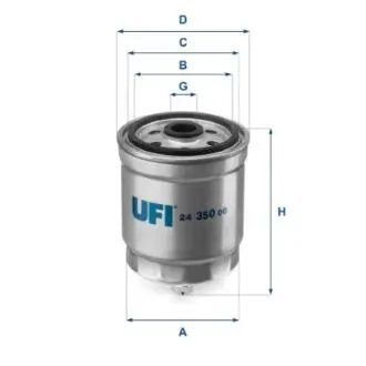 2435000 Фільтр палива UFI підбір по vin на Brocar