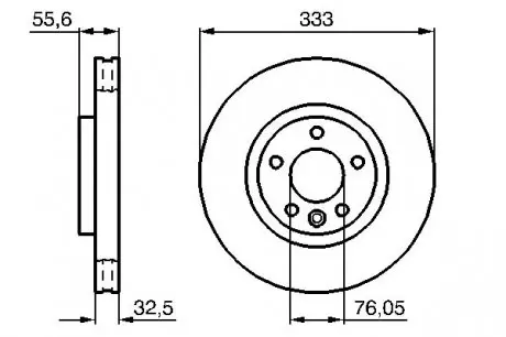 0986479096 Диск гальмівний BOSCH підбір по vin на Brocar