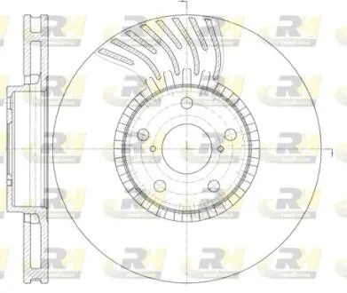 6117910 Тормозной диск ROADHOUSE підбір по vin на Brocar