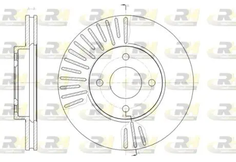 6146710 Тормозной диск ROADHOUSE підбір по vin на Brocar