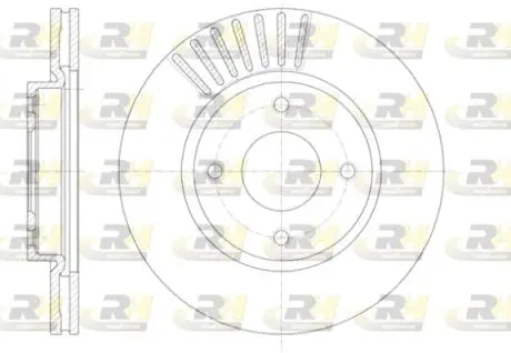 6141010 Тормозной диск ROADHOUSE підбір по vin на Brocar