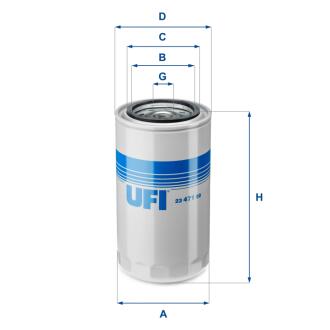 2347100 Масляний фільтр UFI підбір по vin на Brocar