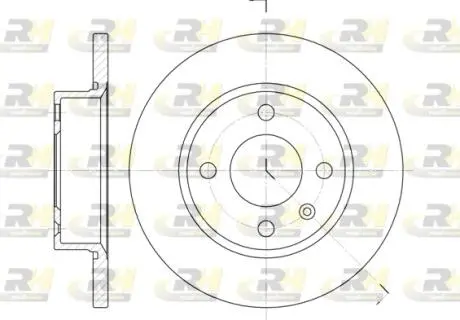 642500 Тормозной диск ROADHOUSE подбор по vin на Brocar