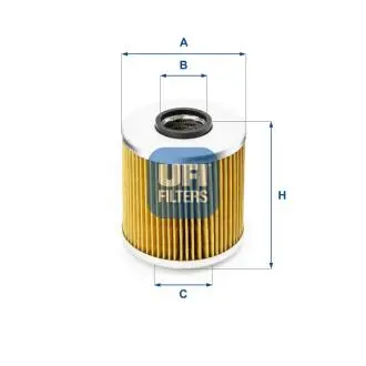 2554100 Масляный фильтр UFI подбор по vin на Brocar