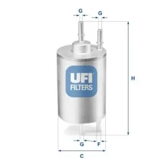 3195800 Паливний фільтр UFI підбір по vin на Brocar