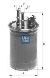 2440900 Паливний фільтр UFI підбір по vin на Brocar